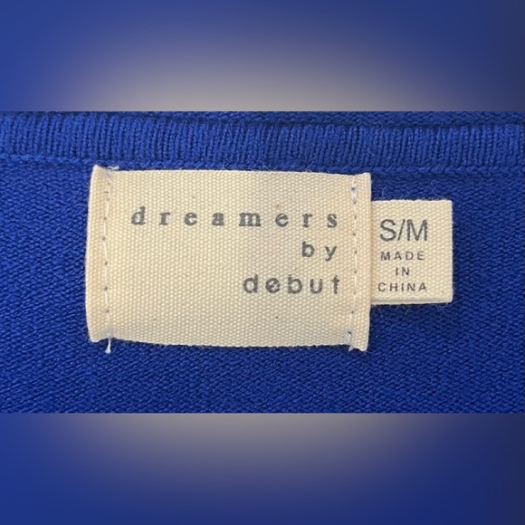 Dreamers by Debut Long-Sleeve Short Sweater, Size S/M - Picture 3 of 5